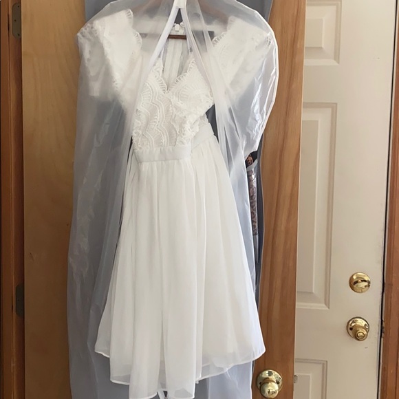 White Lace Dress- Lulus- NEW WITH TAGS - Picture 3 of 5